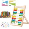 Exbrith Abacus Calculator Stand for Kids, 1st Class Ruler Slider