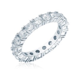 Rafaela Donata 6080011 Women's Ring 925 Silver Rhodium-Plated Zirconia White, Silver, Cubic Zirconia