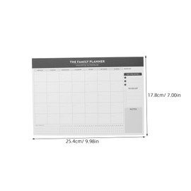 Operitacx Monthly Planner Notepad Funny Key Chain Instant Decals Learning Toy Monthly Planner Portable Planner Teacher Planner Notebook Agenda Planner for Students Paper Black