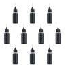 Joyangy 10-Pack 10ml Precision Tip Applicator Bottles, Black Plastic Squeeze