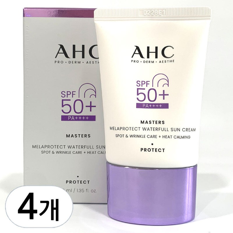 AHC 마스터즈 멜라 프로텍트 워터풀 선크림 40ml 4개(1.+1.+1.+1.) AHC Masters