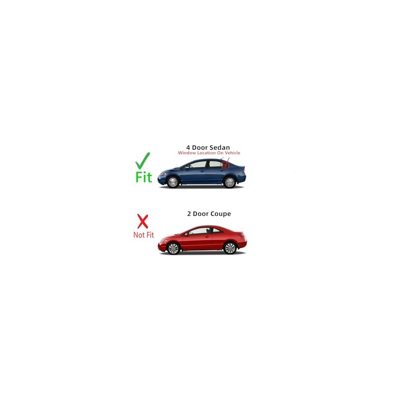 Driver Left Side Rear Vent Window Vent Glass Compatible with