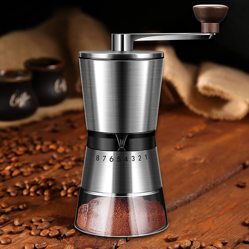 Manual Coffee Grinder Capacity 185g with 36MM Ceramic Grinding Conical
