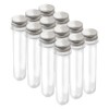 Magibeads 12Pcs Clear Tube Plastic Bead Containers with Lids 5.9