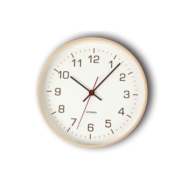 KATOMOKU plywood wall clock 4 sweep (continuous second hand) km-44N φ252mm (quartz watch)