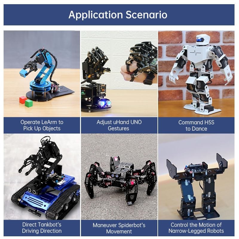 Robot Hand Glove Control Gesture Sensing for Arduino Robot Open