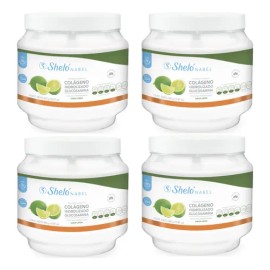 4 Colágeno Con Glucosamina Articulaciones 450g C/u Sheló