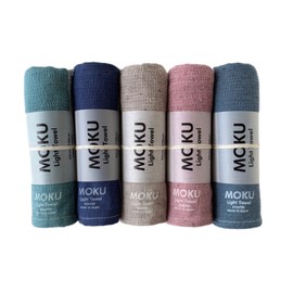 [Contex] MOKU Face Towel <59074-90> Set of 5 (B. Blue Green, Navy, Gray, Pink, Turquoise)