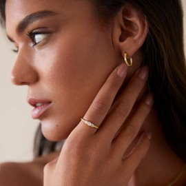 PAVOI 14K Engagement Ring (White Gold, 9)