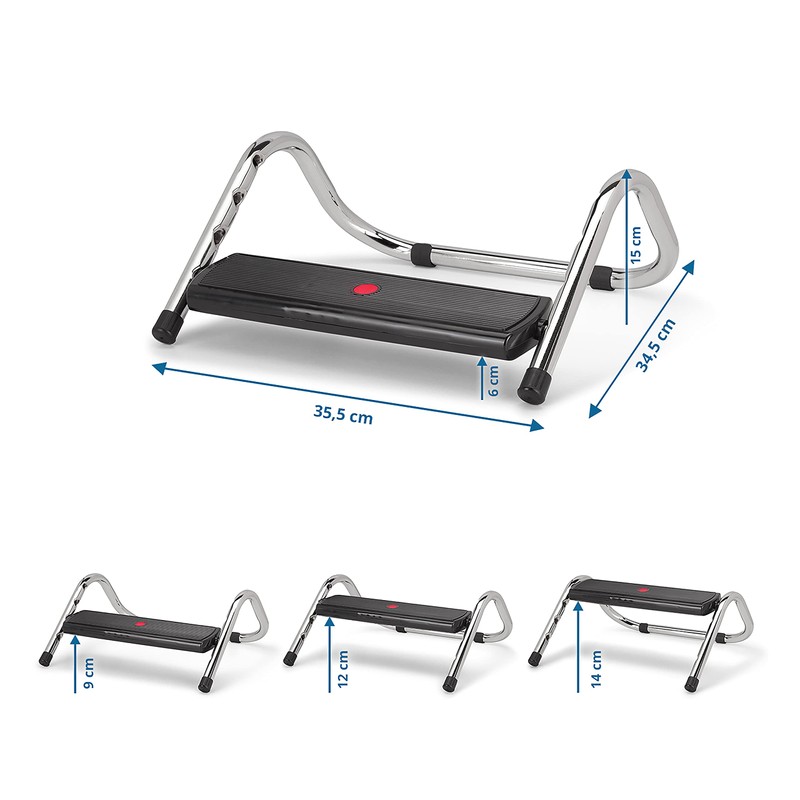 hjh OFFICE 830018 Podi IV Office Footrest with Rocker Function,