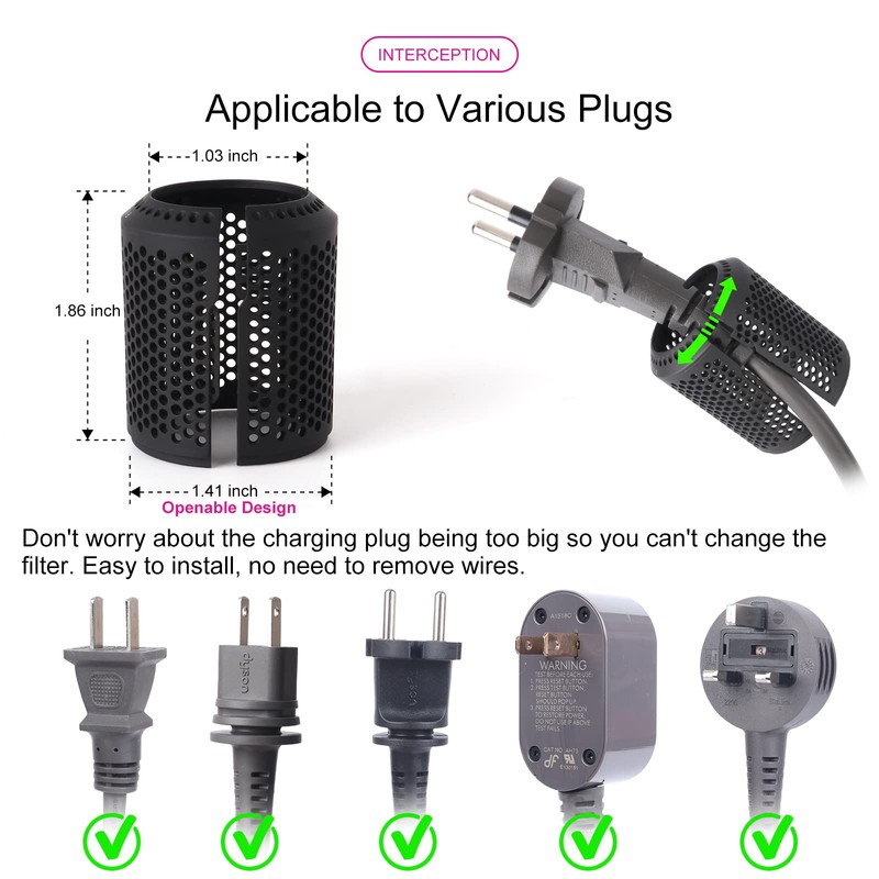 Kuflant Hair Dryer Inner Filter + Outer Filter Cage Replacement