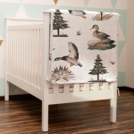 Mallard Duck Baby Blanket for Boys Girls Duck Hunting Flannel Soft Swaddle Blanket Wild Duck Receiving Blankets Warm Newborn Toddler Nursery Bed Crib Blanket Playmat Throw Blanket 30x40