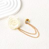 Rose Flower Brooch Pin Bridegroom Wedding Brooches Rose Lapel Pins