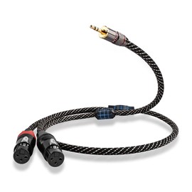 YYTCG Audiophile HiFi 3.5mm to Dual XLR Female Y Splitter Cable 4.92ft