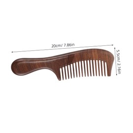 minkissy Hair Comb: 20cm Wooden Haircomb For Women - Long Handle Accessory For Smooth Hair Styling -sandalwood Haircomb Styling Tool