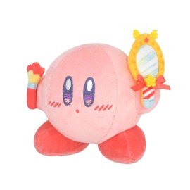 Sangei Boeki Kirby KHM-01 Kirby Happy Morning Plush Make-up Pretend (Kirby) W 5.5 x D 3.5 x 4.3 inches (14 x 9 x 11 cm) Plush Toy