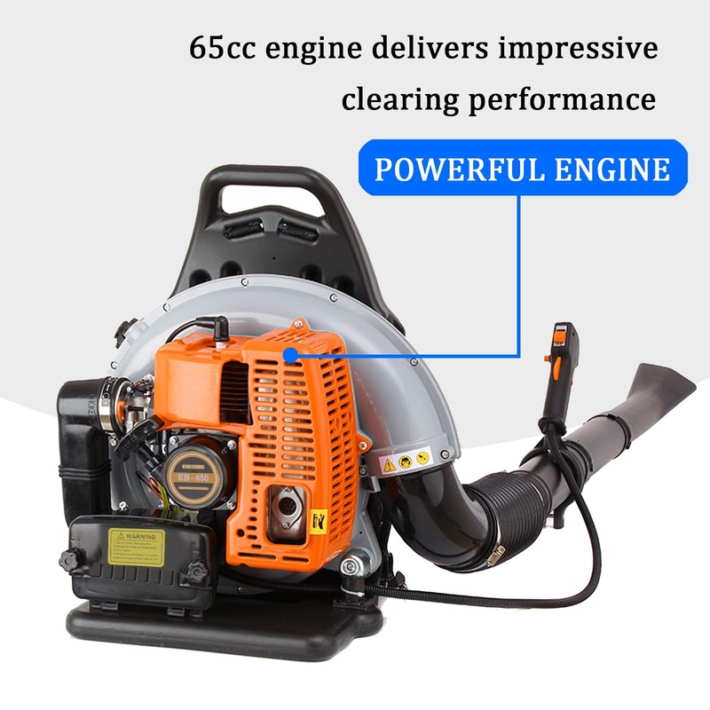 Backpack Leaf Blower, 65CC 3.6HP 2Cycle Backpack Blower Gas Powered,