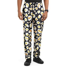 UA CHEF Men's Eggspected Print Chef Pant (L)