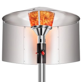 Patio Heater Reflector Shield, Heating Reflector, Heat Focusing Reflector for Round Natural Gas and Propane Patio Heaters Outdoor, 15" Height 2023 Version