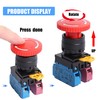 Shengbowi 22 mm High Quality Red Mushroom Locking Emergency Push