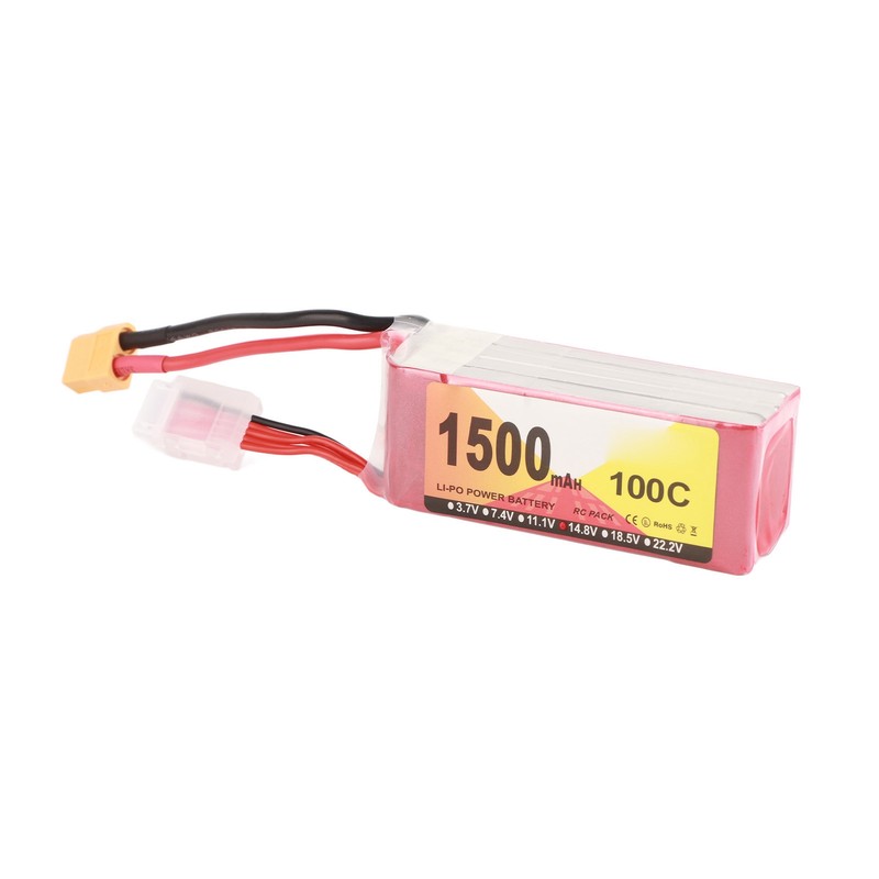1500mAh 100C 4S LiPo Battery Pack Stable Current Portable Long