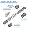 sourcing map 2pcs Spiral Flute Thread Taps 1/4-20 UNC 2B