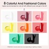ROSALIND Poly Nail Gel Set, 8 PCS 12ml Neon Poly