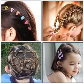780-Piece Hair Accessories Set for Girls – Includes Bow Clips, Flower Hair Clips, and Elastic Hair Ties – Multi-Colored for Kids and Toddlers