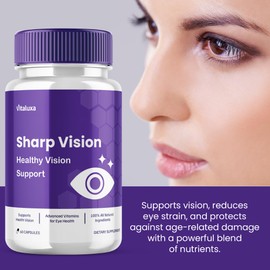(5 Pack) Sharp Vision Eye Supplement, Sharpe Vision Capsules for Advanced Healthy Eyesight Retina Support Formula, SharpVision Pills Clear Eyes Sharper Vision Improvement Vitamins Formula (300 Ct)