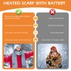 CLOVDREM Heated Scarf for Women,Men Rechargeable Heating Scarf for Neck