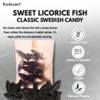 KOLSVART Swedish Candy, Lakrits Fiskar Shaped, Classic Scandinavian Gummy, Vegan,