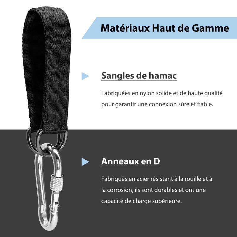 Brelet 2 Pack Hammock Swing Tree Straps Fixing Hammock Straps