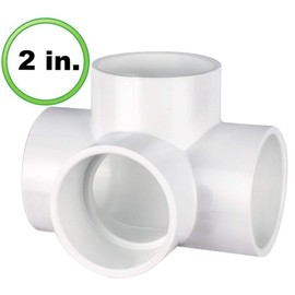 PVC- 4 way L/T 2" (Furniture Grade White)