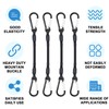 SDTC Tech 8IN Mini Short Bungee Cords with Carabiner Hooks