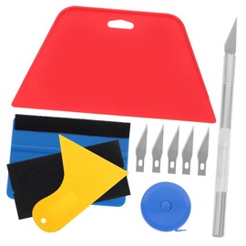 COHEALI Wallpaper Smoothing Tool Kit Peel and Stick Car Film Tools Professional Squeegee Set for Smooth Application Includes Felt Scrapers Hard Roller for Bubbles Removal