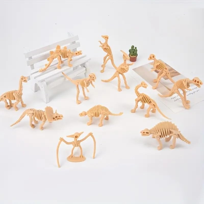 Creativity Point 24 Pieces Dinosaur Fossils for Kids Assorted Dino