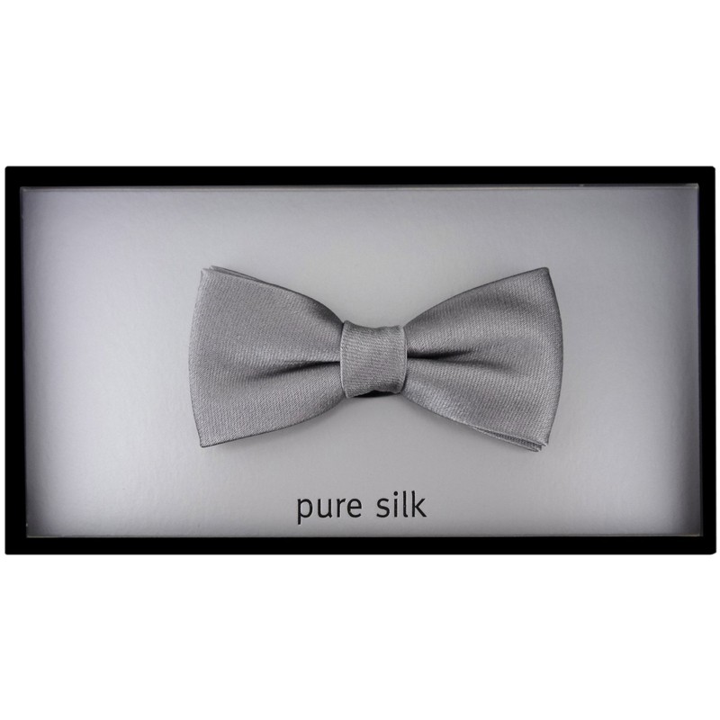 Baby Plain Silk Bow Tie, Elasticated Plain 29 bis 40