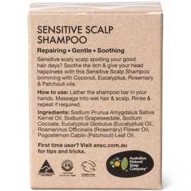 Australian Natural Soap Company Soild Shampoo Bar - Sensitive Scalp 100g