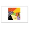 CafePress Spooky Eye Patchwork Sticker Rectangle Bumper Sticker Car Decal