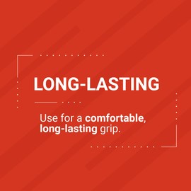 Grip-Tek Grip Tape – Grip Wrap Tape for Handles on Bikes, Tennis Rackets, Garden Tools, Dumbbells, and Much More (6 Foot Length)