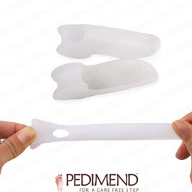 PEDIMEND Tailor's Bunion Corrector (2PAIR - 4PCS) - Bunionette Gel Toe Separators - Pinky Toe Protecting Sleeve - Reduces Toe and Foot Discomfort - UNISEX - Foot Care