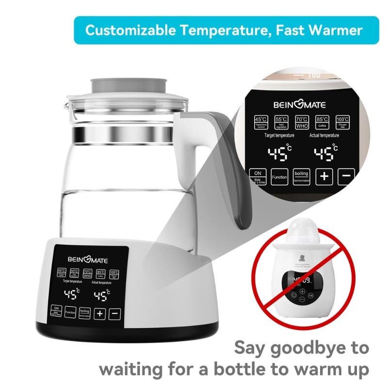 Baby Bottle Warmer, Temperature Control Kettle, Electric Kettle with Keep