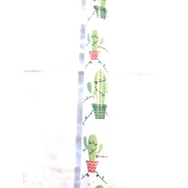 Cactus Wrapping Paper Christmas Cactus - 75 sq ft roll