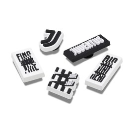 Crocs Jibbitz FC Shoe Charms, Juventus, 5 Pack