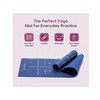 WiseLife TRU Alignment Yoga Mat + Strap, 6mm Extra Thick,