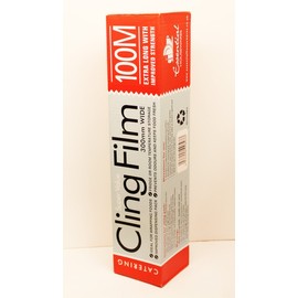 Super Value 100m Roll of Cling Film, approximately 300mm wide