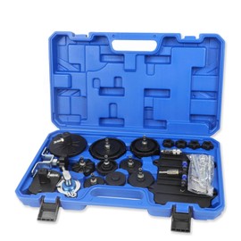 MR CARTOOL Automotive Brake Bleeder Kit 12PCS Master Cylinder Adapters with Quick Coupler, Brake System Fluid Bleeding Tools Set for Most Vehicles