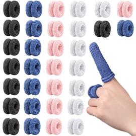 EUDUQ Finger Bandage, Pack of 32 Finger Bandages, Finger Protection Finger Cots Bandage, Highly Breathable Finger Bob, Stretchy Finger Plasters, Fingertip Bandage for Finger Protection in Injury
