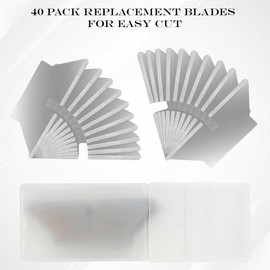 Box Cutter Blades for Easy Cut/Ez 1000, 1500, 2000 and 4000 Safety Box Cutters/Knives 40 Pcs