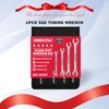 4-Piece Flare Nut Wrench Set - SAE Brake Line Wrench